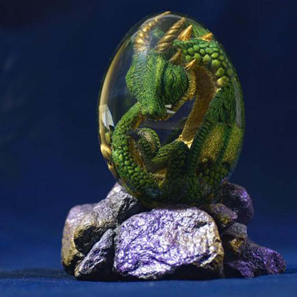 Baby Dragon Lava Dragon Egg Resin Statue Dinosaur Egg-xinru