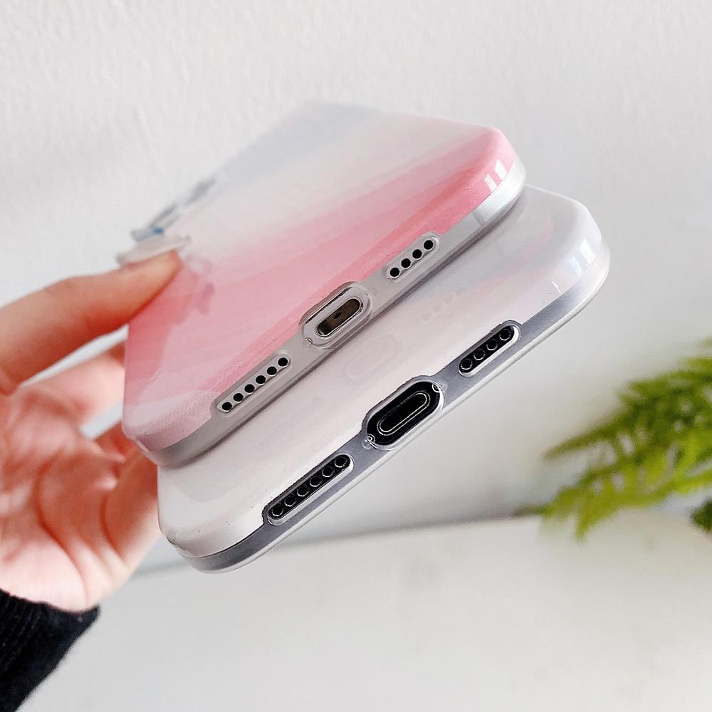 Gradient Glitter Marble Case-xinru