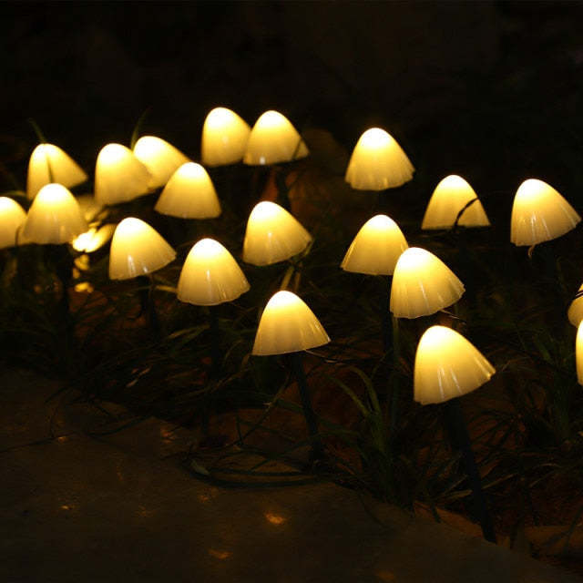 Mushroom Solar Energy String Lights LED Light Garden Decoration-xinru