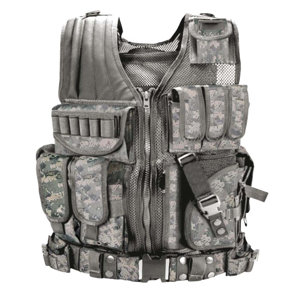 Tactical Vest Durable Mesh Vest with Detachable Belt-xinru shop