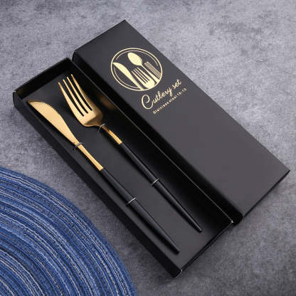 Stainless Steel Portuguese Chopsticks Spoon Fork Knife Western Tableware-xinru