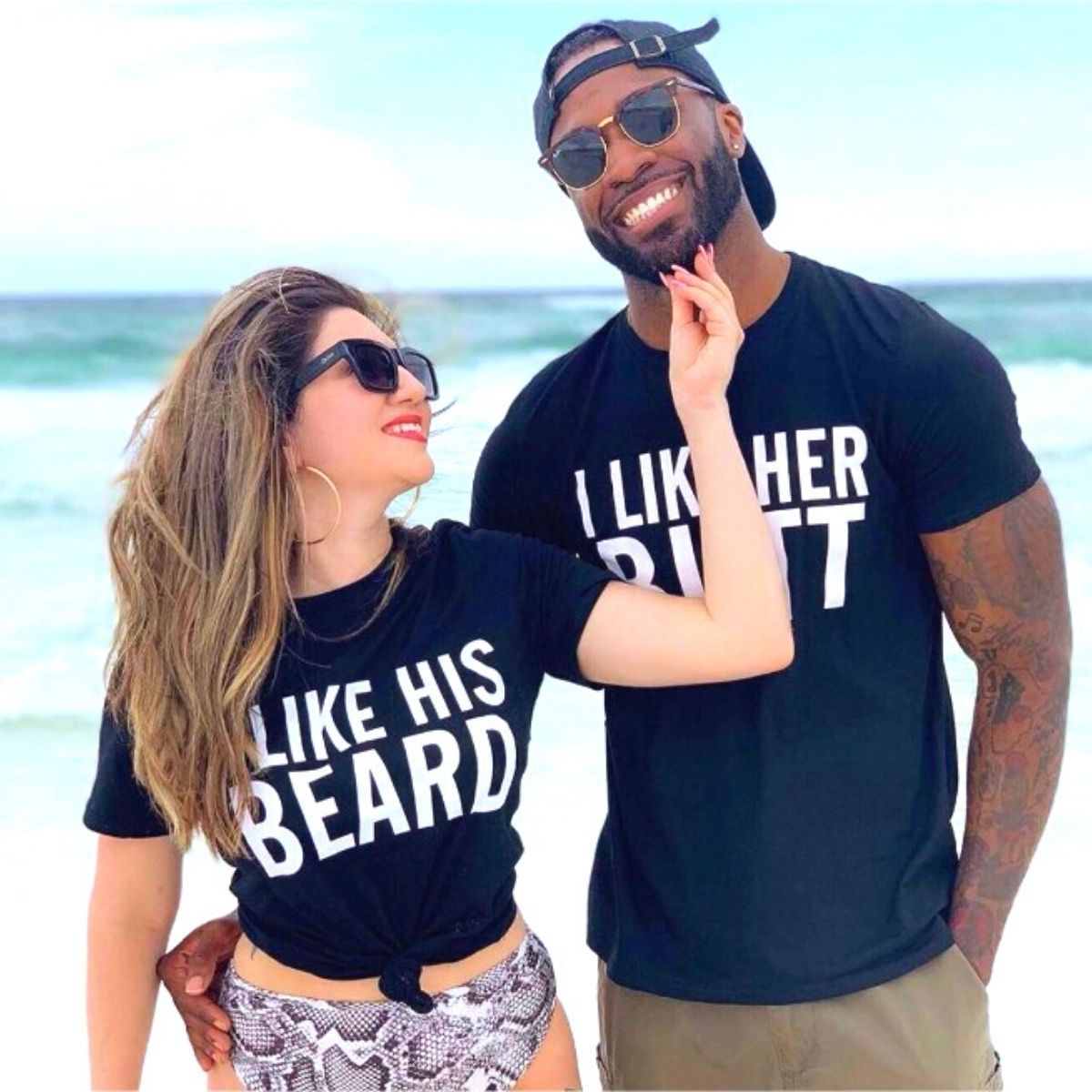 His Beard & Her Butt Shirts-xinru