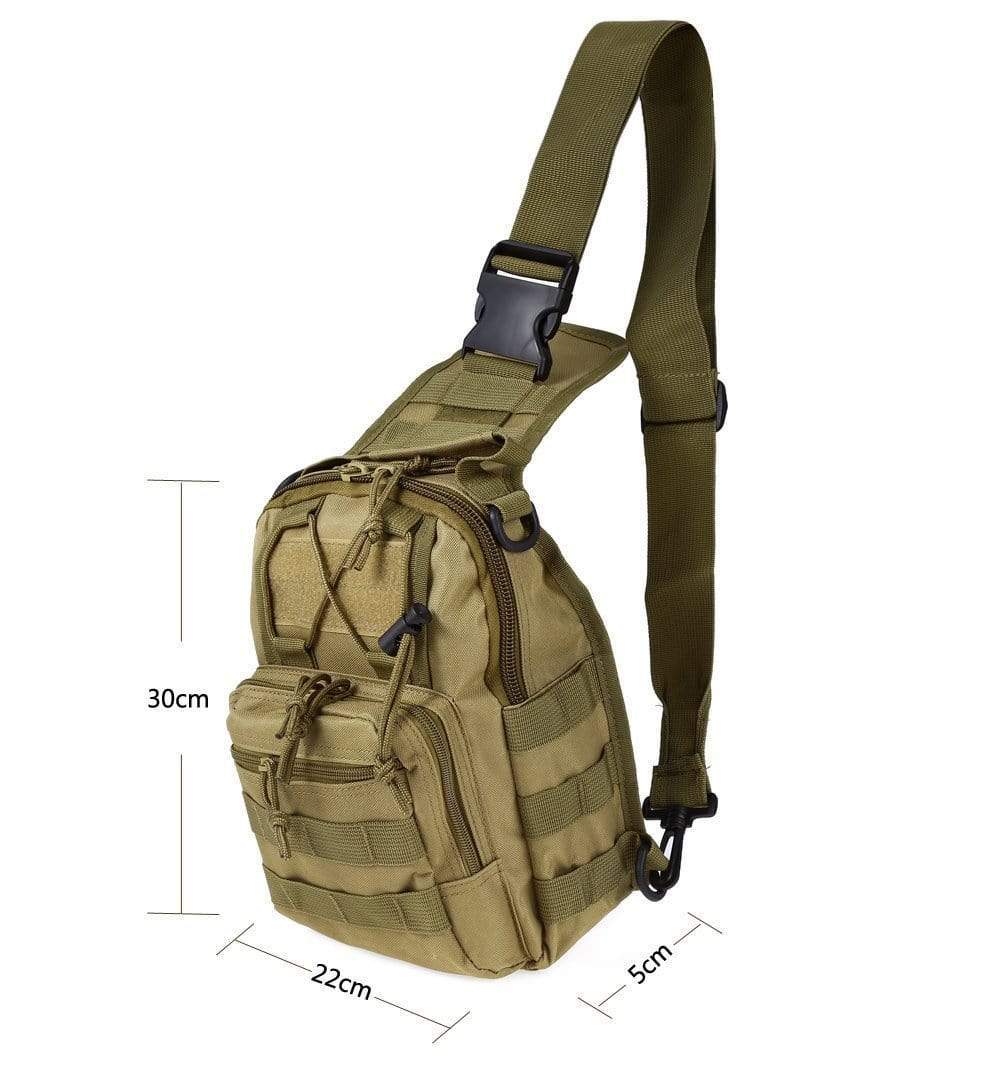 Military Survival Shoulder Tactical Sling Backpack-xinru