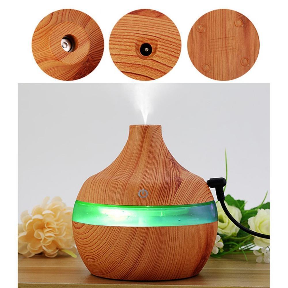 Creative Home Wood Grain Aroma Diffuser USB Humidifier Aroma Diffuser-xinru