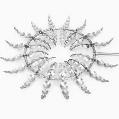 Wind Powered Kinetic Magic Metal Windmill Garden Decoration-xinru shop