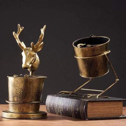 Retro Iron Ashtray Faucet Deer Bird-xinru shop