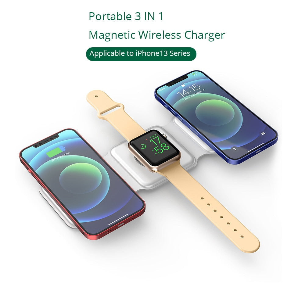 3 in 1 Foldable Wireless Charger-xinru