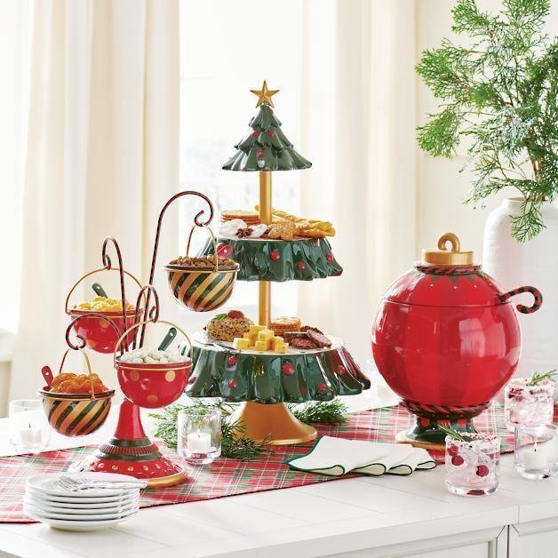 Christmas Tree Layered Snack Rack Christmas Party Decorations-xinru shop