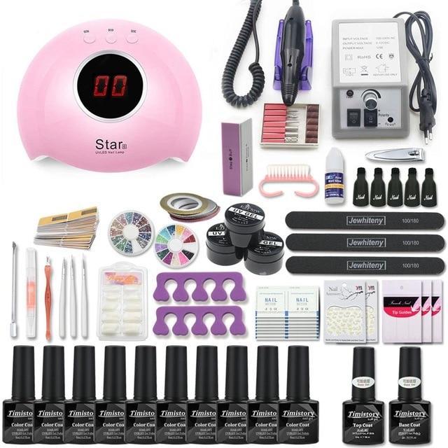 Acrylic Nail Kit Nail Drill Led Nail Lamp 20000rpm-xinru