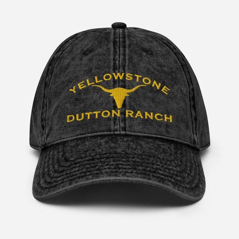 Yellowstone Dutton Ranch Distressed Hat Cap Yellowstone TV Show-xinru shop