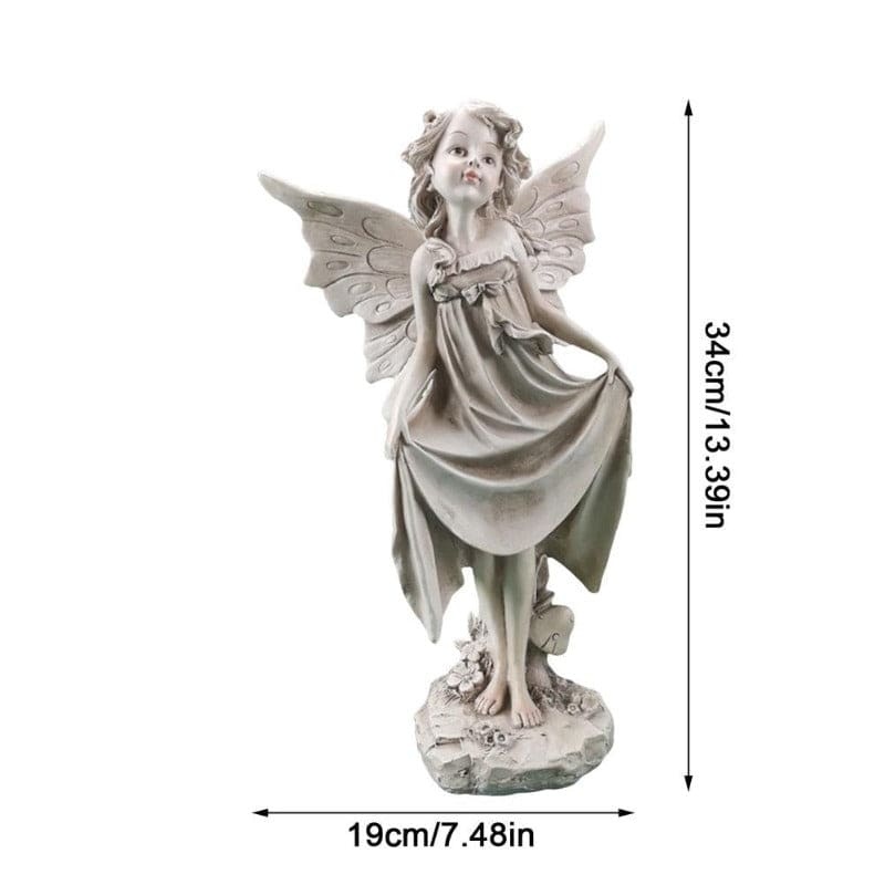 Flower Fairy Angel Statue Garden Ornament-xinru