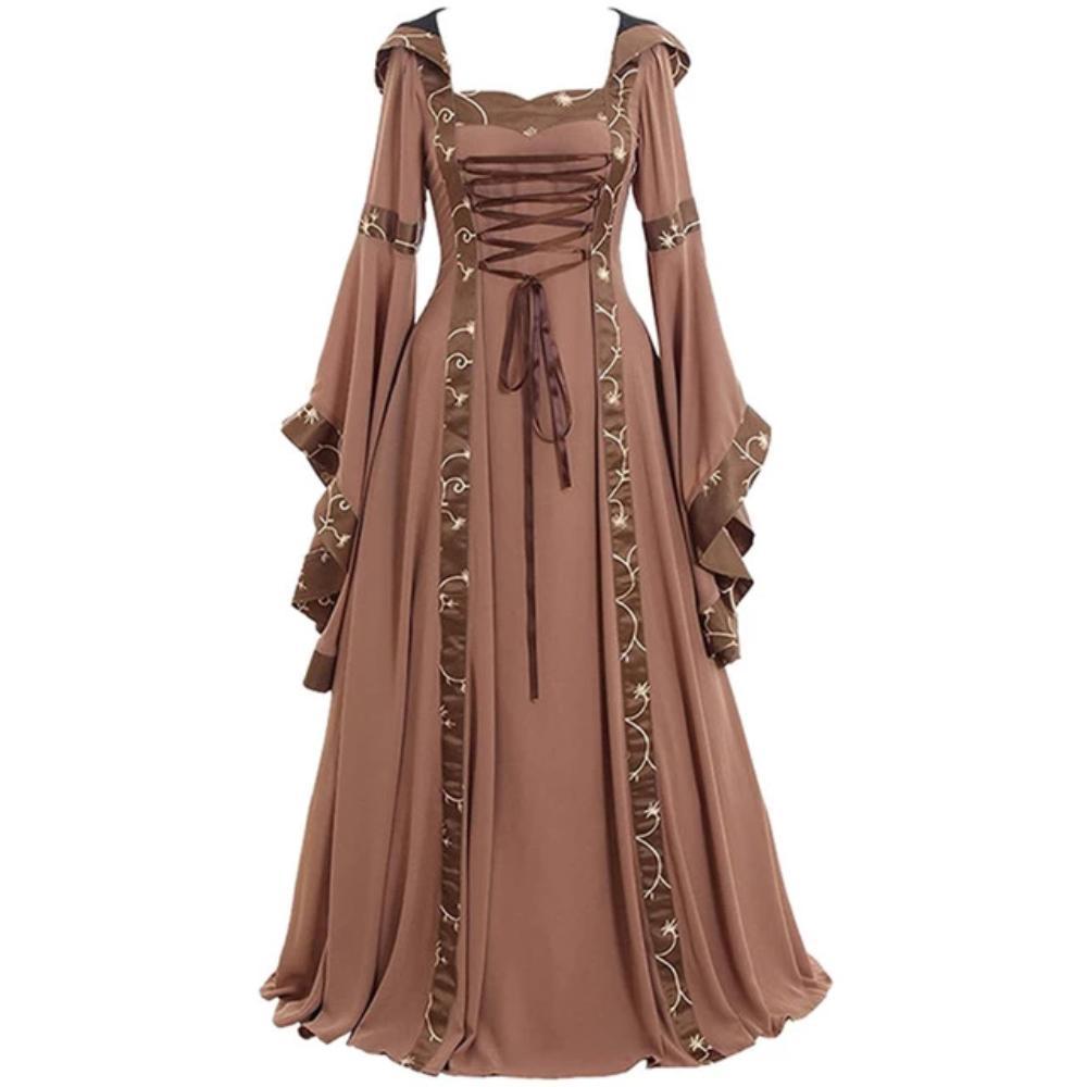Women's Vintage Victorian Renaissance Gothic Dress-xinru