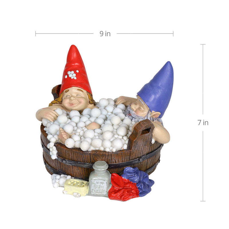 Solar Bathing Garden Gnome Statues-xinru