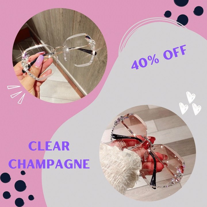 Woman Diamond Sunglasses For Beach Summer-xinru