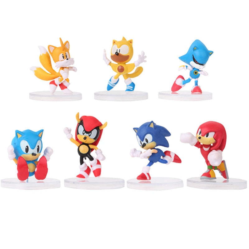 Popular Sonic the Hedgehog Character PVC Action Figure Toys For Children-xinru