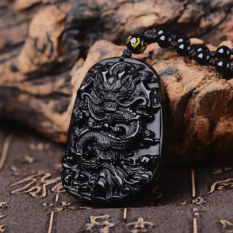 Tibetan Black Obsidian Amulet-xinru shop