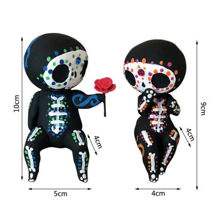Sugar Skull Couple Figurine Home Decoration-xinru shop