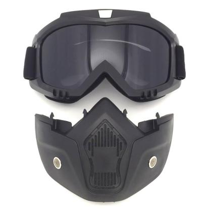 Motorcycle Detachable Mask Anti-UV Off Road Helmet Goggles-xinru