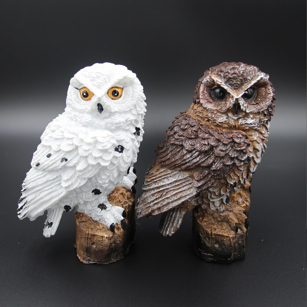 Solar Garden LED Light Owl Animal Elf Lawn Decoration-xinru
