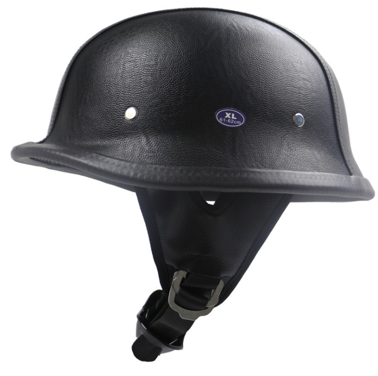 Retro Punk Style Motorcycle Half Face Helmet Lightweight Design-xinru shop