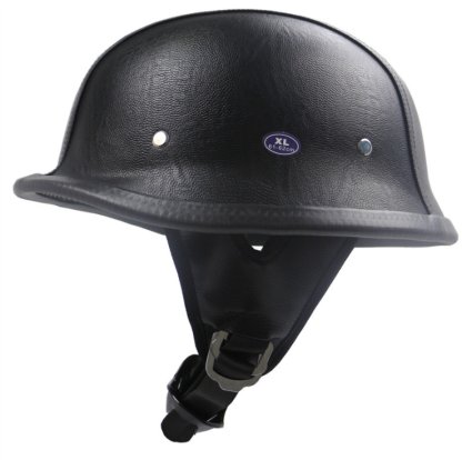 Retro Punk Style Motorcycle Half Face Helmet Lightweight Design-xinru shop