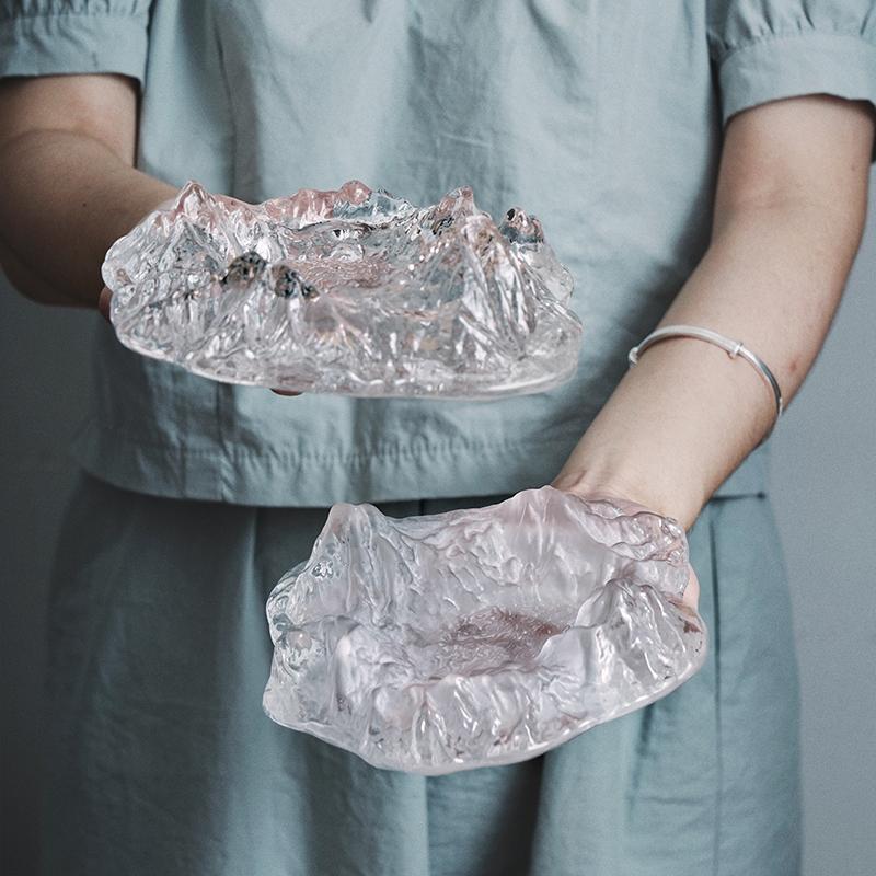 Crystal Glass Iceberg Ashtray-xinru shop