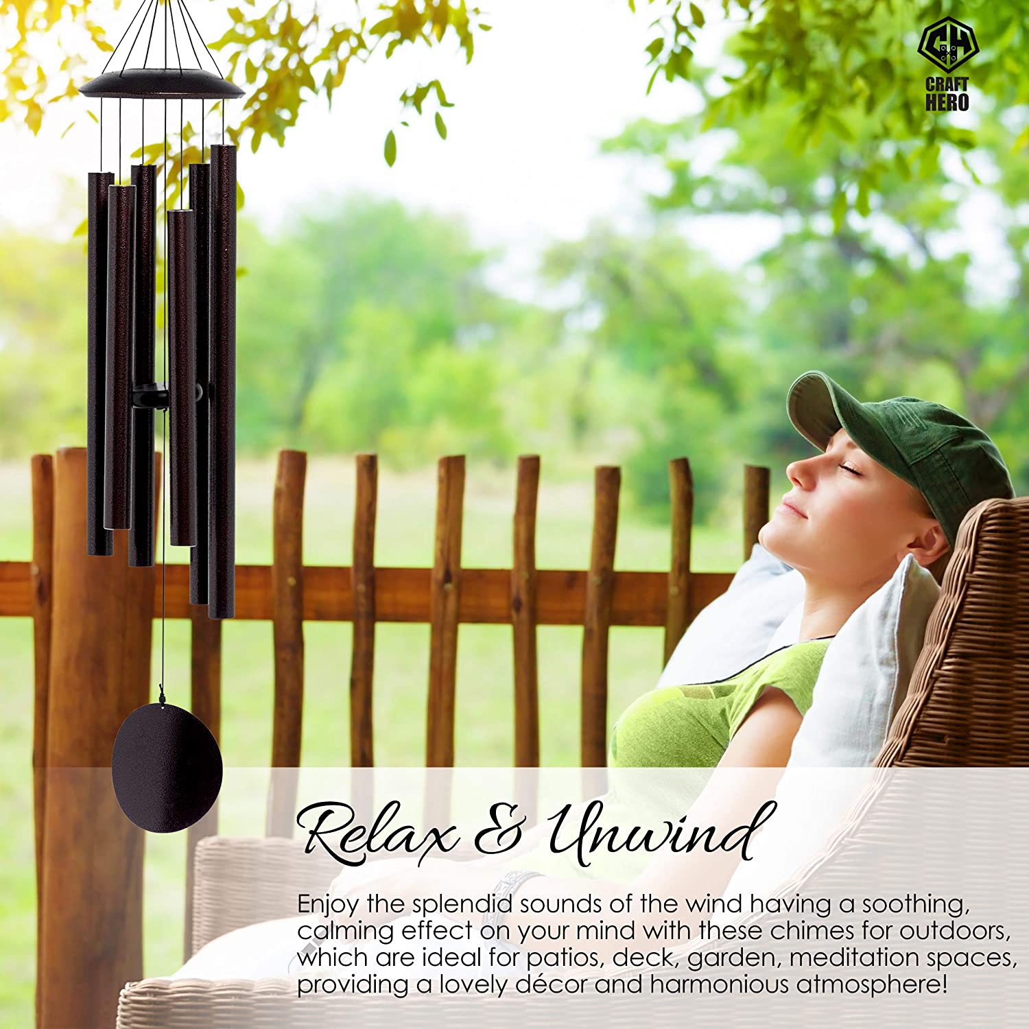 Wind Chimes for Outside Deep Tone-xinru shop