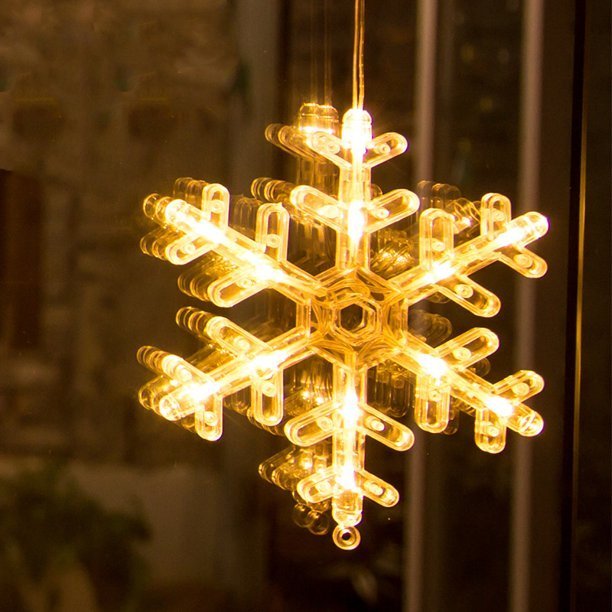 Christmas Lights LED Window Sucker Lamp Battery-Operated for Window Decorations-xinru shop
