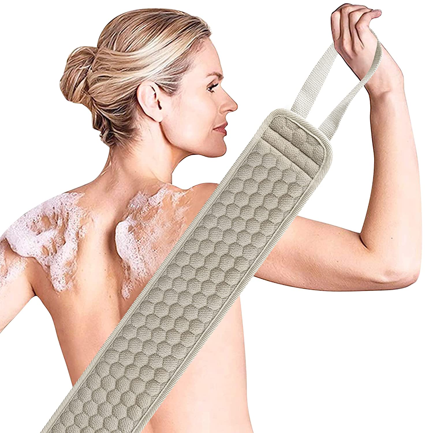 Exfoliating Loofah Pads Body Bath Sponge Back Scrubber Brush-xinru