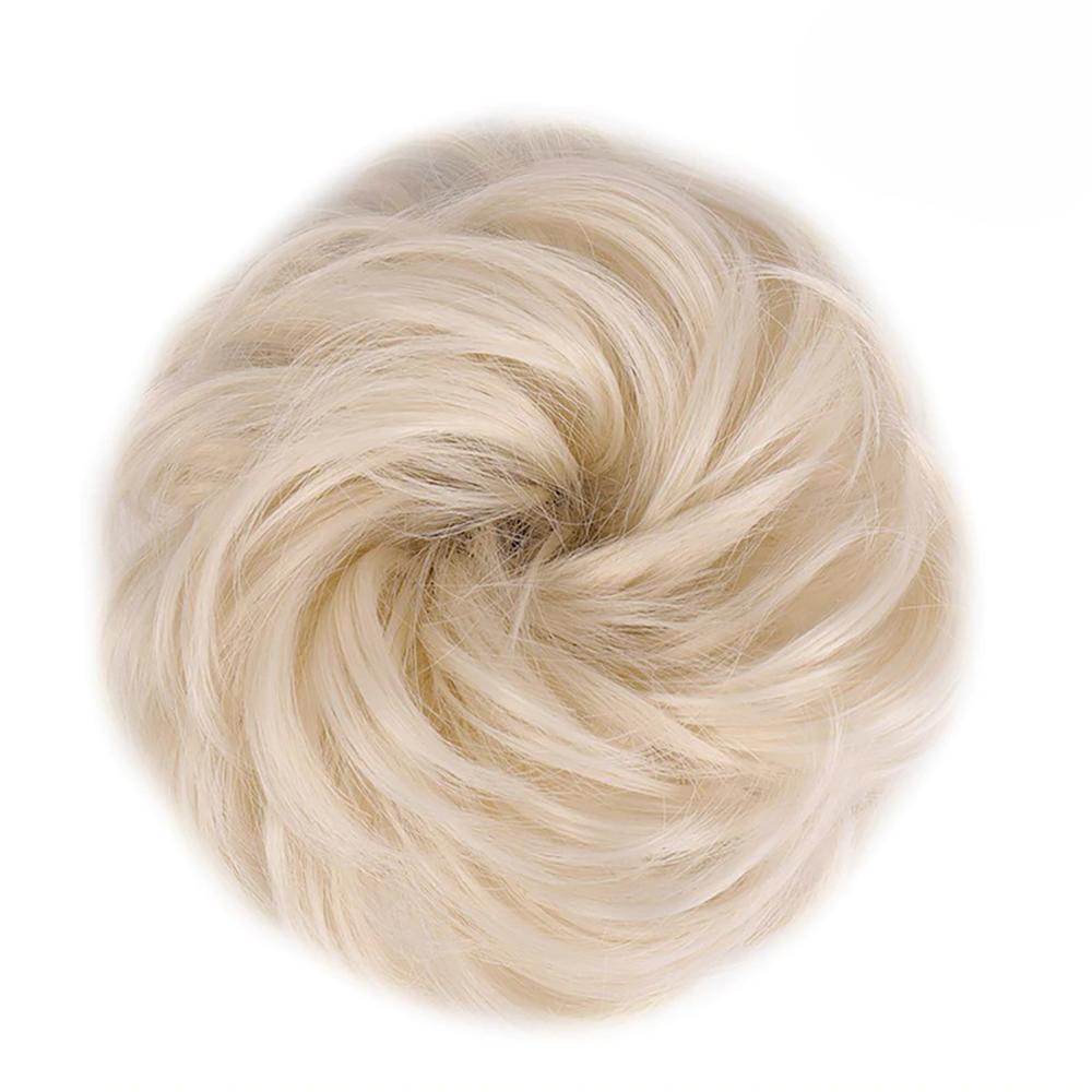 Natural Look Synthetic Messy Hair Bun Scrunchie Extension-xinru