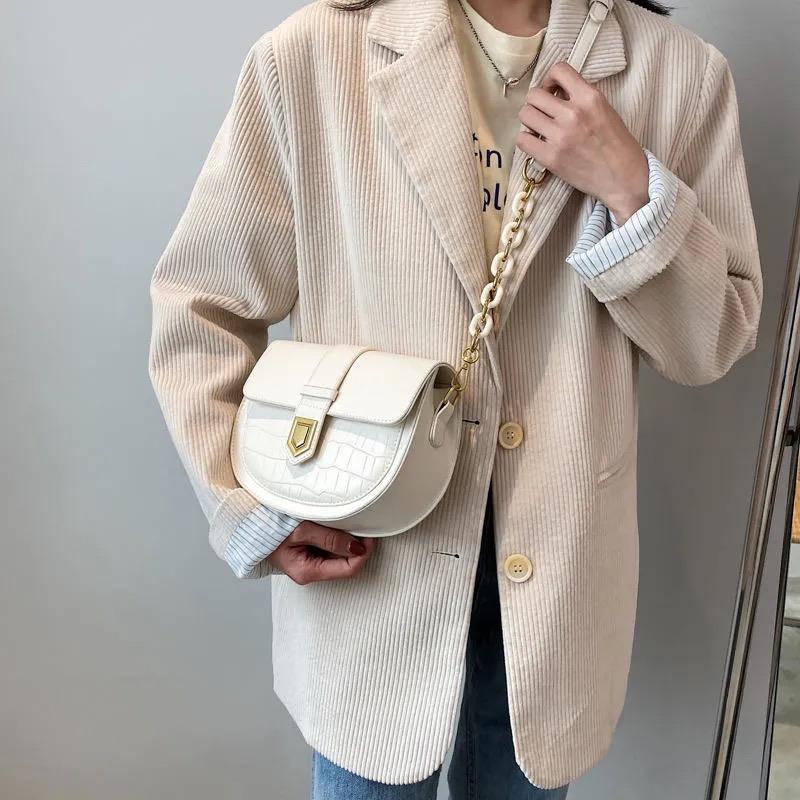 ワニのパターンショルダーバッグ-xinru shop