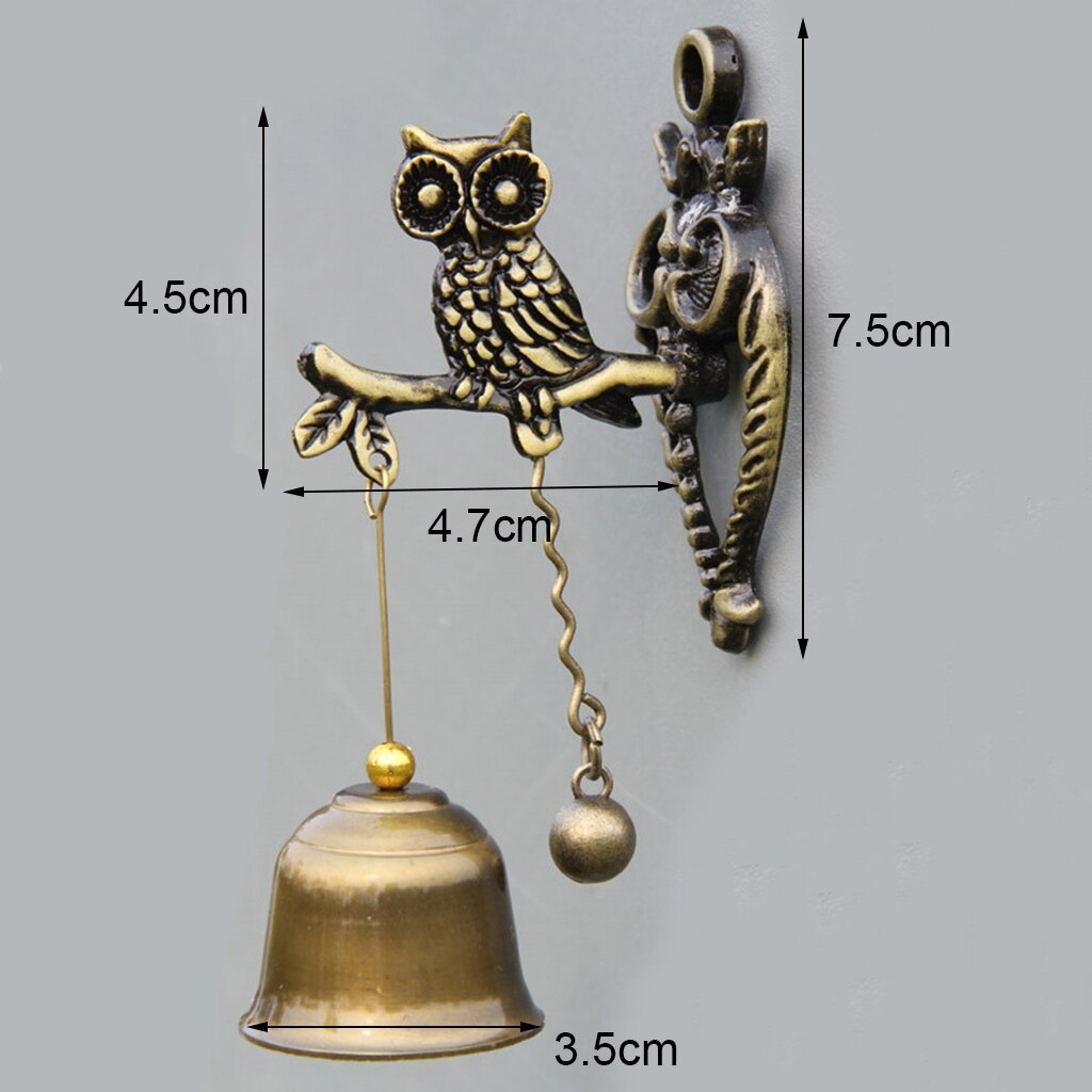 Vintage Metal Bell Door Shopkeeper Good Luck Knocker Windchime-xinru