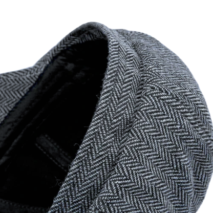 Classy Men Grey Vintage Newsboy Cap-xinru