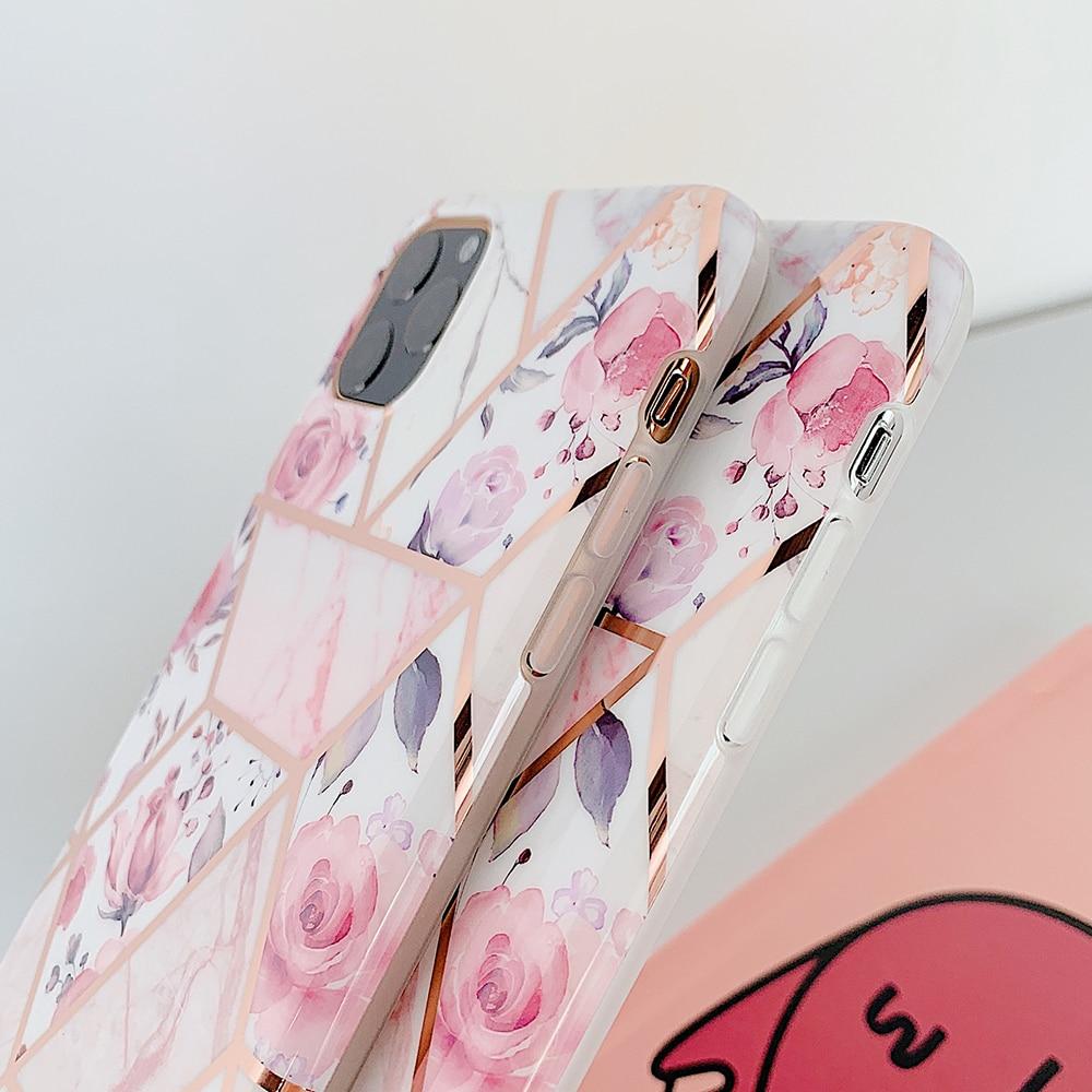 Geometric Pink Flower Case-xinru