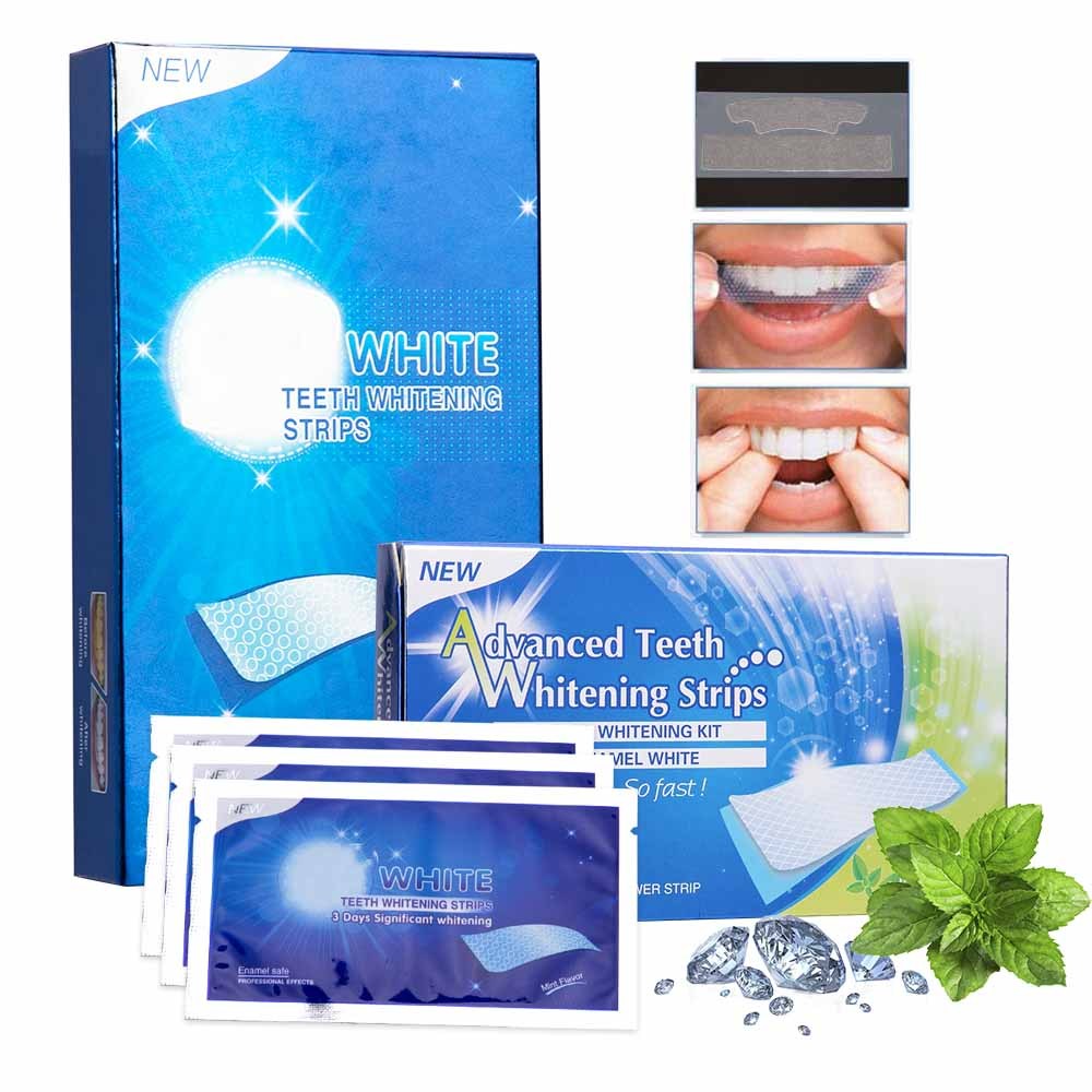 Teeth Whitening No Sensitivity Stripes Whitening Kit-xinru