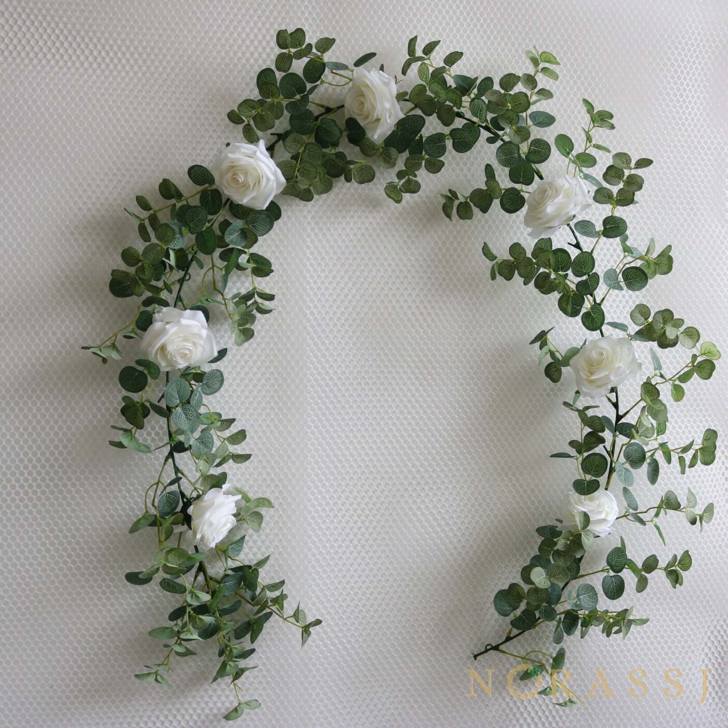 Artificial Rose Elegant Spring Garland  For Wedding-xinru