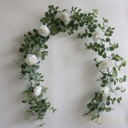 Artificial Rose Elegant Spring Garland  For Wedding-xinru