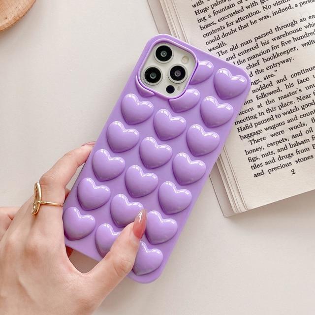 3D Love Heart Case-xinru