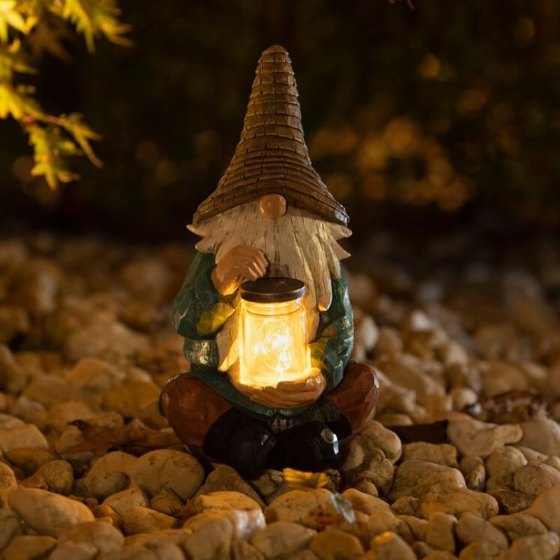 Firefly Jar Gnome Decor Garden Light-xinru