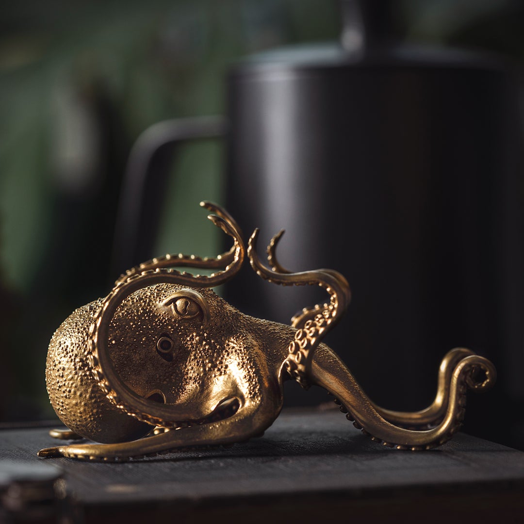 Octopus Phone Holder Bronze-xinru shop
