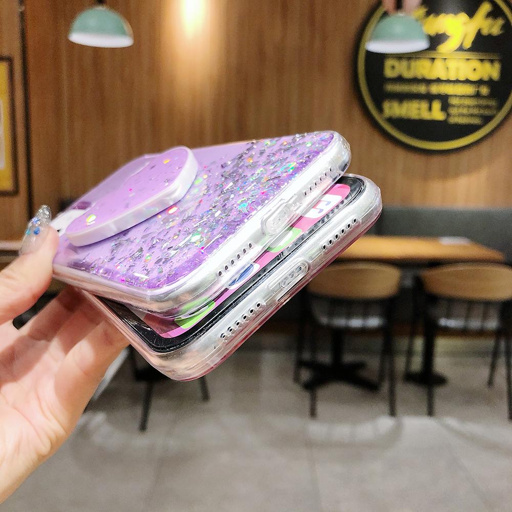Heart Mirror Sequins Case-xinru