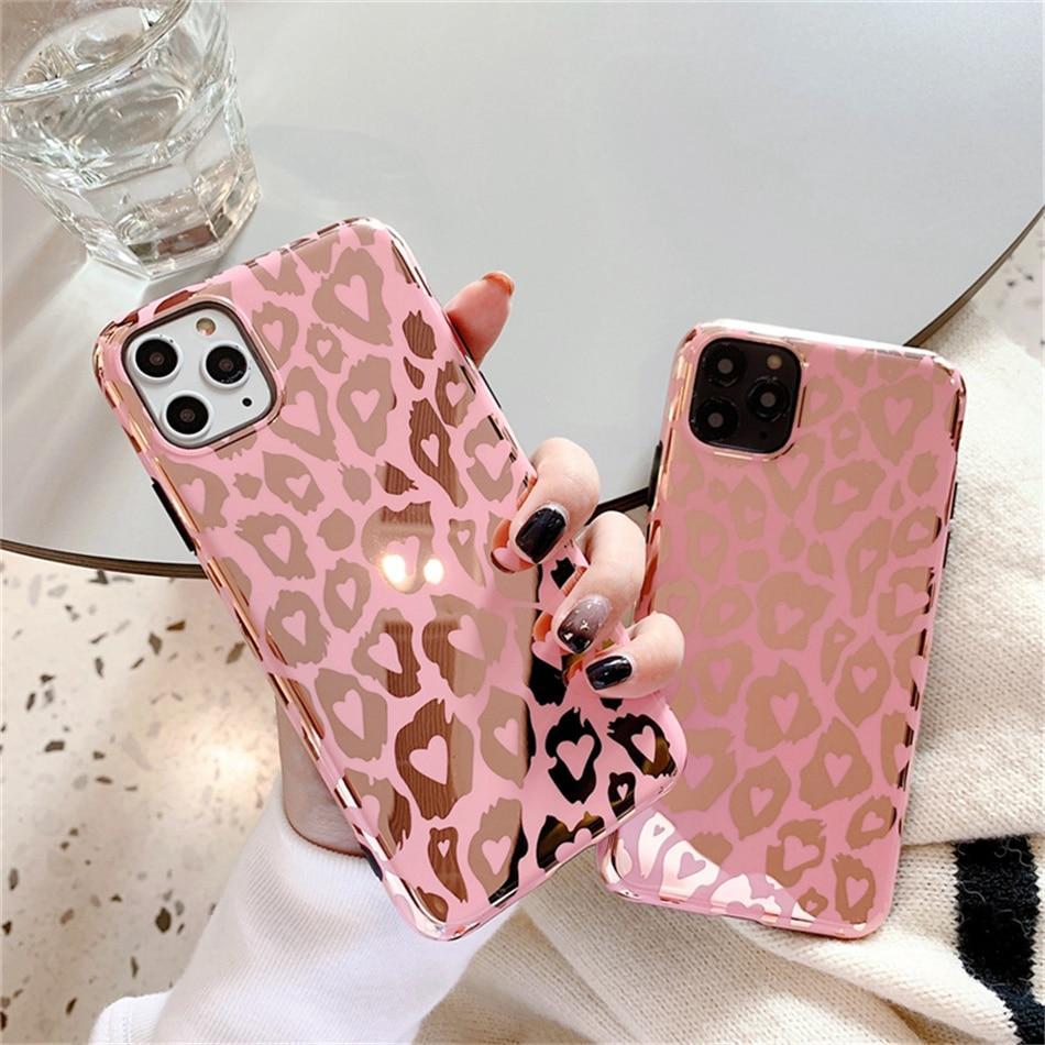Pink Leopard Print Case-xinru