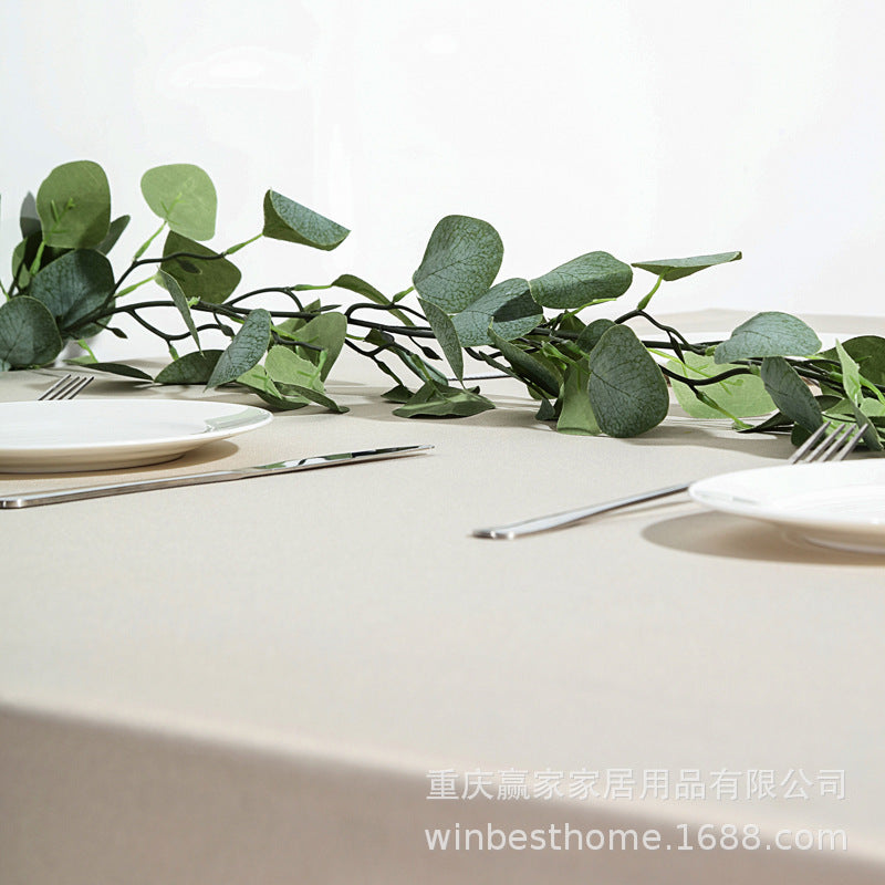 Party Wedding Decoratinon Ivy Leaves Artificial Eucalyptus Garland-xinru