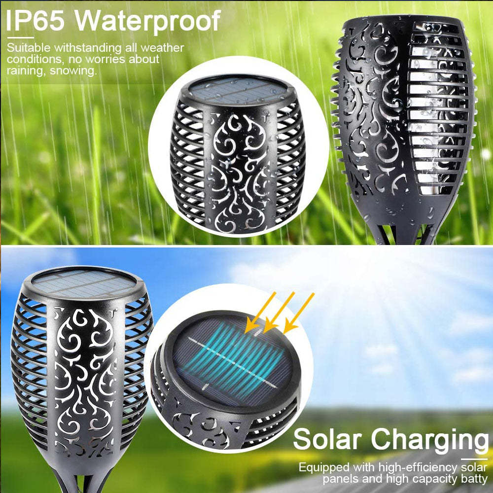 Waterproof Garden Decor Solar Flame Lawn Lamp-xinru
