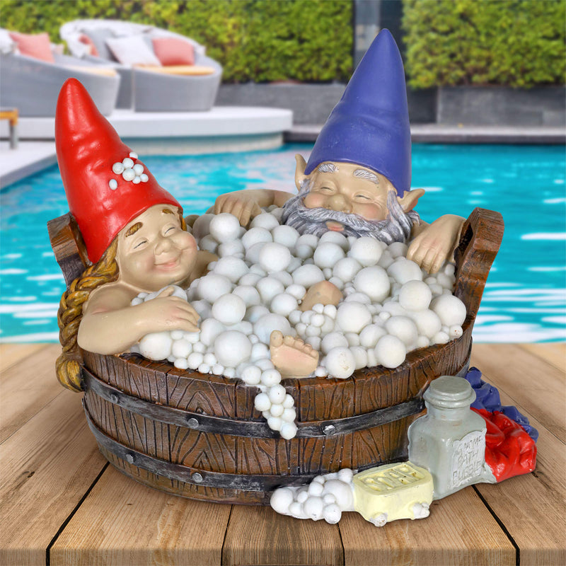 Solar Bathing Garden Gnome Statues-xinru