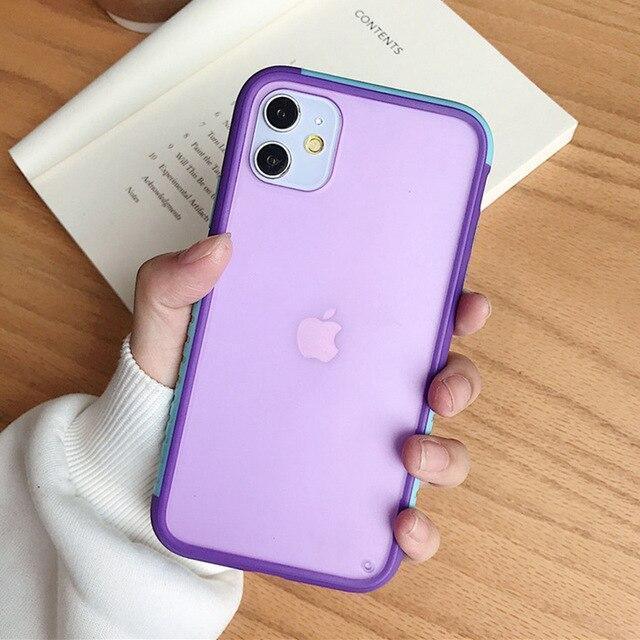Cute Splicing Candy Color Case-xinru