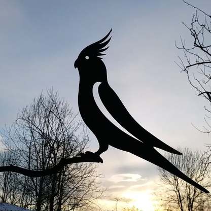 Parrot Metal Sculpture Decoration love Birds Metal Decoration-xinru