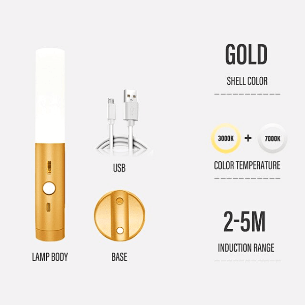 Led Magnetic Auto Motion Sensor Light Portable No Plug Lamp-xinru