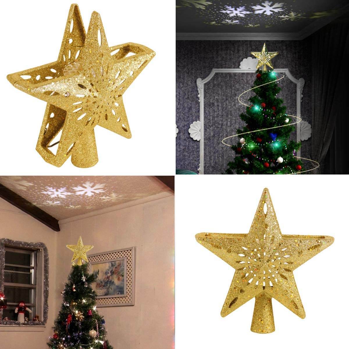 Christmas Tree Topper Projector Christmas Decorations for Tree-xinru shop