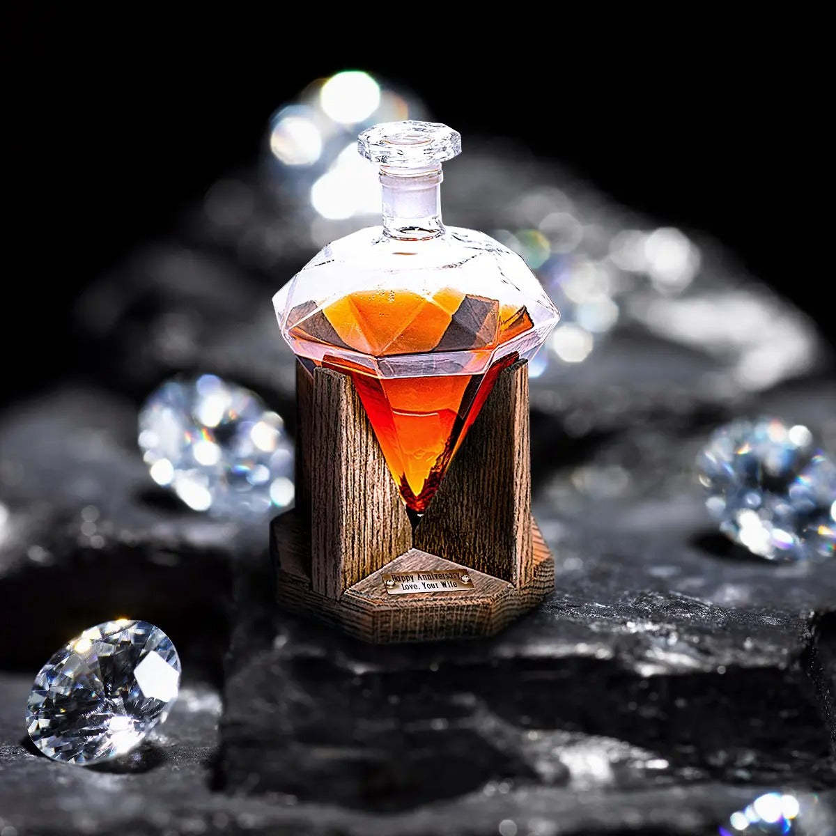 Diamond Jubilee Decanter閿?Decanter & Rack閿?-xinru shop